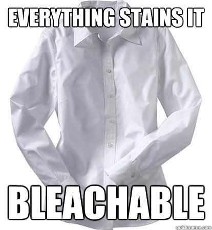 White hotsell shirt meme