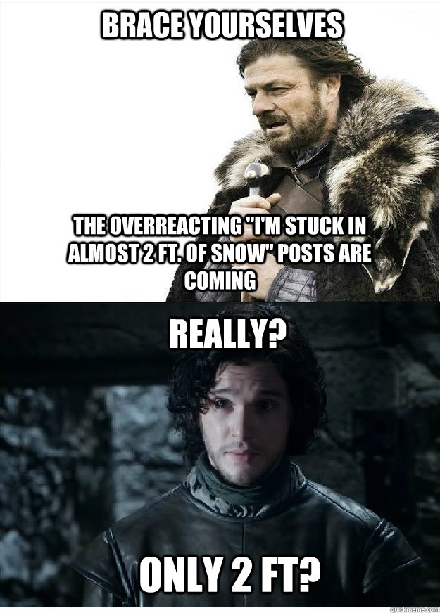 Brace Yourselves The overreacting 