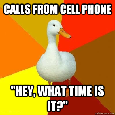 Calls from cell phone 