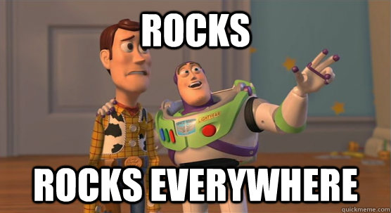 Rocks Rocks everywhere  Toy Story Everywhere