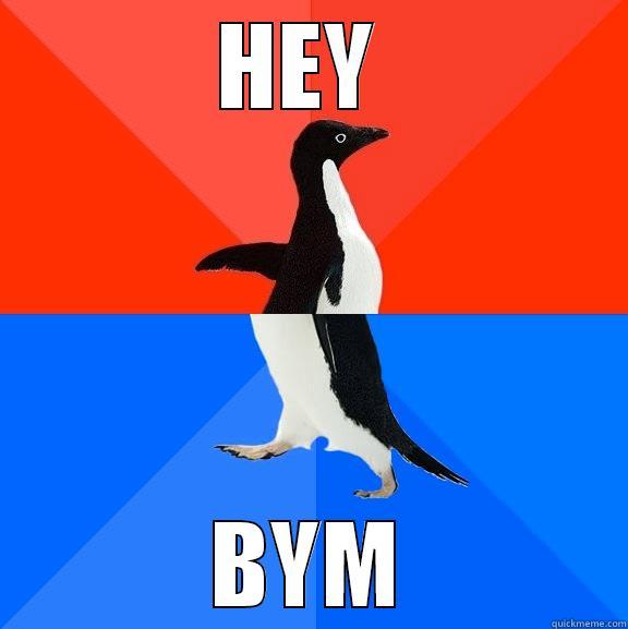 HEY  BYM Socially Awesome Awkward Penguin