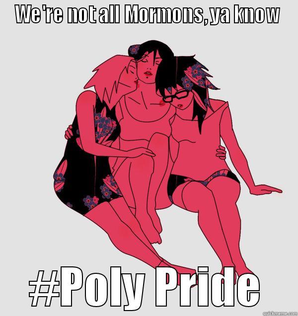 Poly Pride - WE'RE NOT ALL MORMONS, YA KNOW #POLY PRIDE Misc