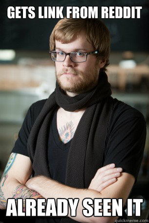 gets link from reddit already seen it  Hipster Barista