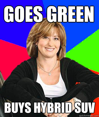 Goes green Buys hybrid SUV  Sheltering Suburban Mom