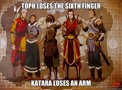 toph loses the sixth finger katara loses an arm - toph loses the sixth finger katara loses an arm  Old Friends