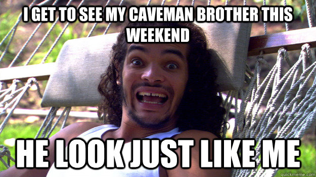 i get to see my caveman brother this weekend he look just like me  Joakim Noah Is a Caveman