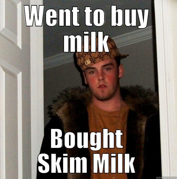 milks milks - WENT TO BUY MILK BOUGHT SKIM MILK Scumbag Steve