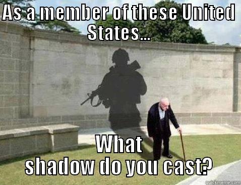 AS A MEMBER OF THESE UNITED STATES... WHAT SHADOW DO YOU CAST? Misc