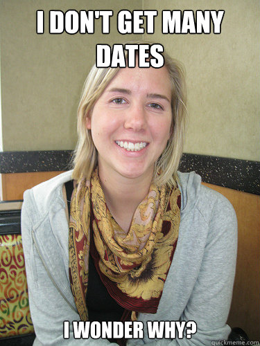 I don't get many dates I wonder why?  ALYSSA BEREZNAK