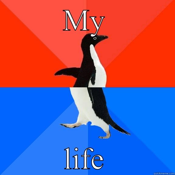 MY LIFE Socially Awesome Awkward Penguin