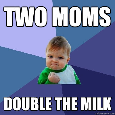 two moms Double the milk  Success Kid