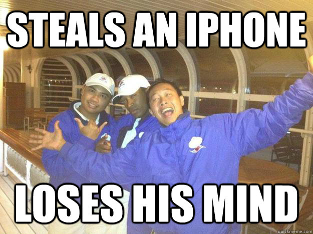 Steals an iPhone Loses his mind - Steals an iPhone Loses his mind  Nincompoop Nelson