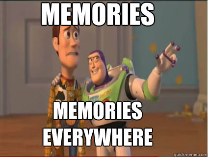 memories memories everywhere  woody and buzz