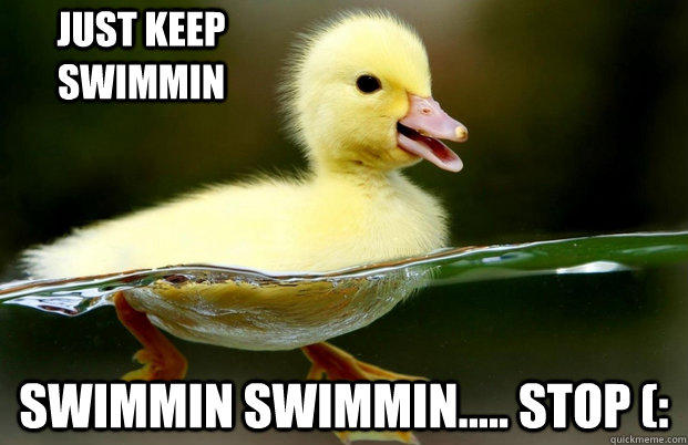 Just Keep Swimmin Swimmin swimmin..... Stop (:   SWIM