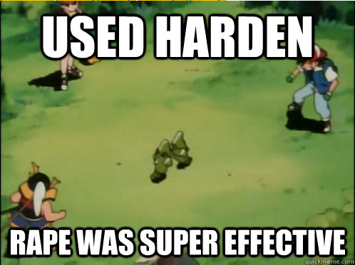 USED Harden rape was super effective   Metapod VS Metapod