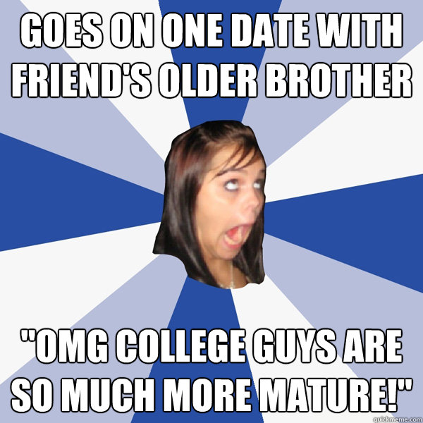 goes on one date with friend's older brother 