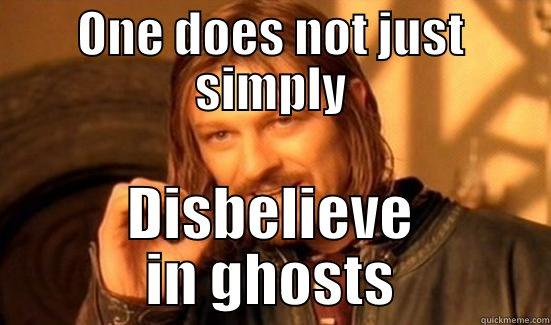 ONE DOES NOT JUST SIMPLY DISBELIEVE IN GHOSTS Boromir