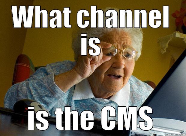 WHAT CHANNEL IS IS THE CMS Grandma finds the Internet