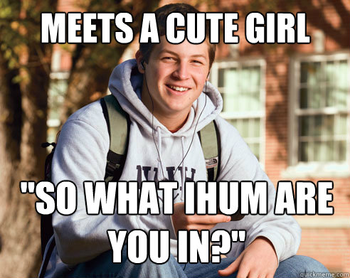 meets a cute girl 