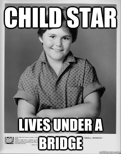 Child Star Lives under a bridge  Child Star