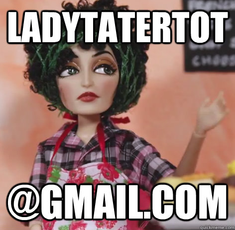 ladytatertot @gmail.com - ladytatertot @gmail.com  belinda