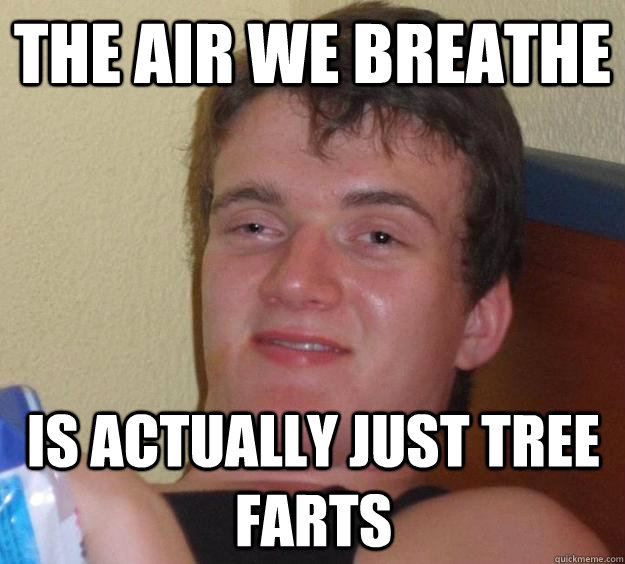 the air we breathe is actually just tree farts  10 Guy