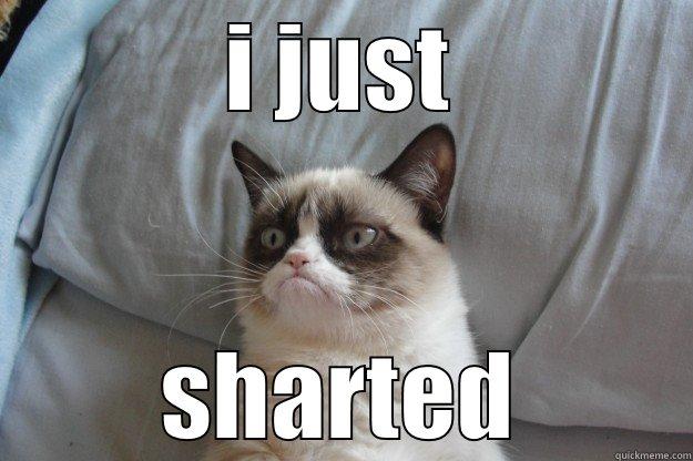 no wonder... - I JUST SHARTED Grumpy Cat