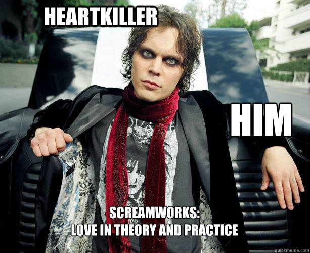 Heartkiller Screamworks: 
Love in theory and practice him  Ville Valo