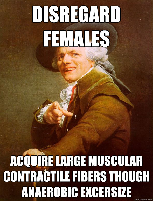 Disregard Females Acquire large muscular contractile fibers though anaerobic excersize  Joseph Ducreux