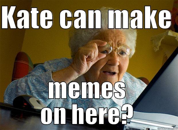 hahathis is a great meme - KATE CAN MAKE  MEMES ON HERE? Grandma finds the Internet