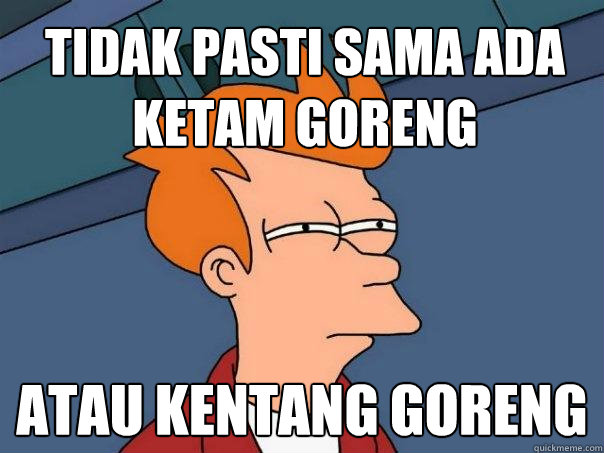 tidak pasti sama ada ketam goreng atau kentang goreng  Futurama Fry