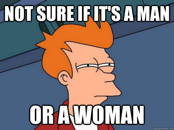 Not sure if it's a man or a woman - Not sure if it's a man or a woman  Futurama Fry