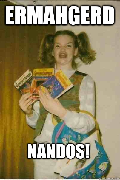 Ermahgerd Nandos!  ERMAHGERD