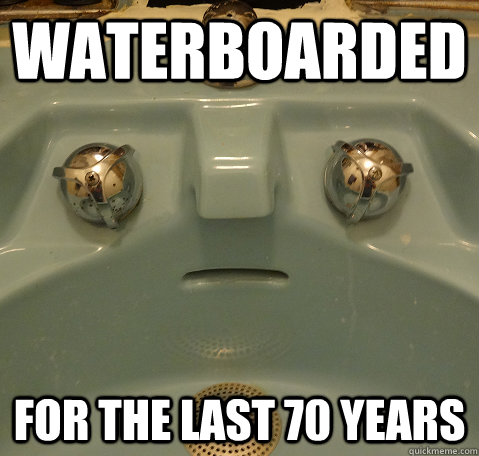 WATERBOARDED For the last 70 years - WATERBOARDED For the last 70 years  Emotionally Scarred Sink