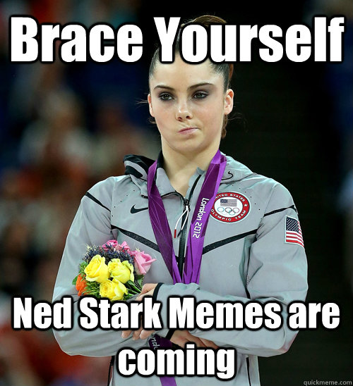 Brace Yourself Ned Stark Memes are coming - Brace Yourself Ned Stark Memes are coming  McKayla Not Impressed