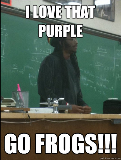 I love that Purple GO FROGS!!!  Rasta Science Teacher