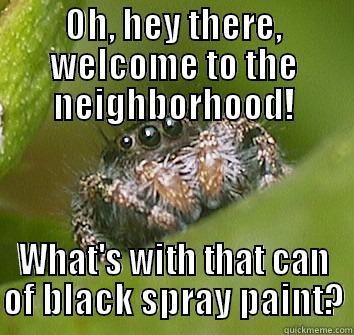 OH, HEY THERE, WELCOME TO THE NEIGHBORHOOD! WHAT'S WITH THAT CAN OF BLACK SPRAY PAINT? Misunderstood Spider