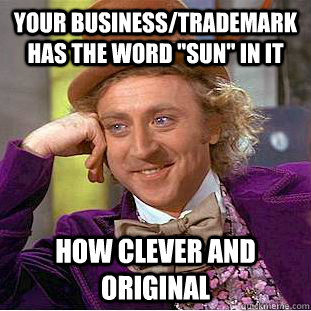 Your business/trademark has the word 