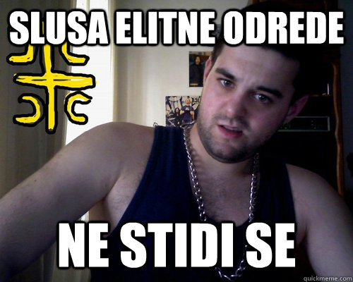 Slusa elitne odrede Ne stidi se  good serb guy