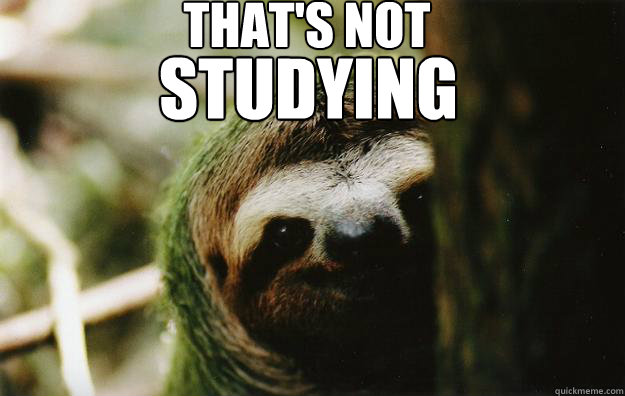 That's not Studying  