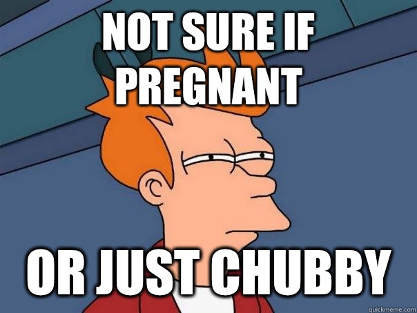 Not sure if pregnant Or just chubby   Futurama Fry