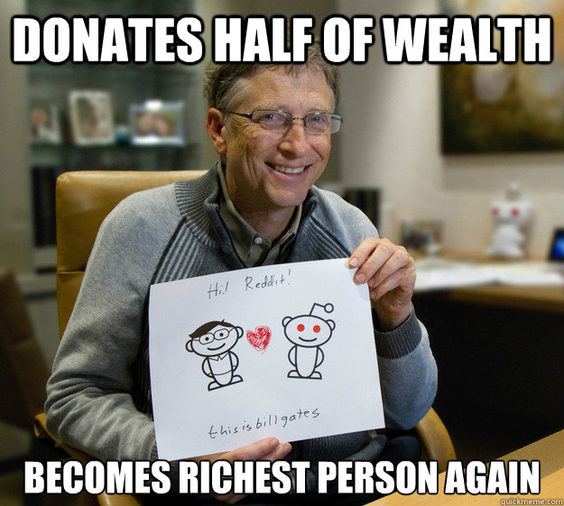 Donates half of wealth Becomes Richest person again - Donates half of wealth Becomes Richest person again  Misc