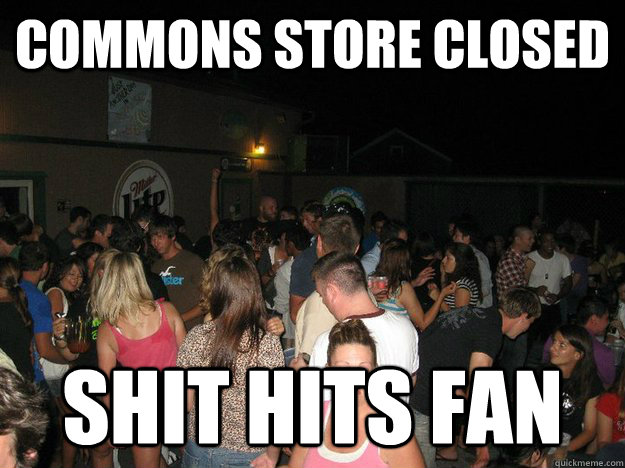 commons store closed shit hits fan  cedar point louies