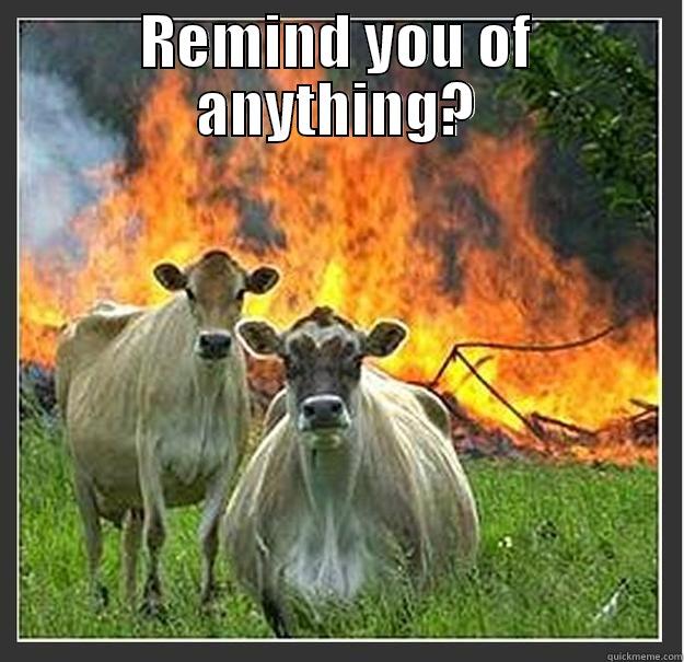 just for school - REMIND YOU OF ANYTHING?  Evil cows