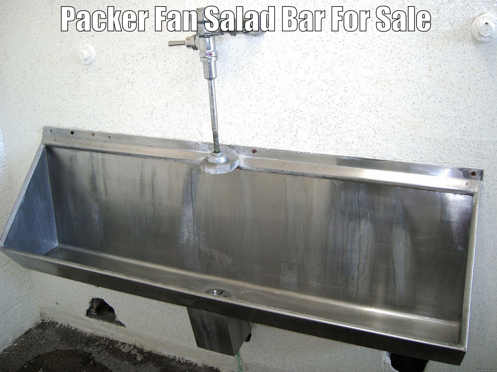 PACKER FAN SALAD BAR FOR SALE  Misc