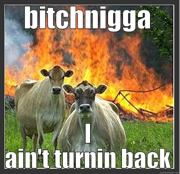 Dat fire do - BITCHNIGGA I AIN'T TURNIN BACK Evil cows