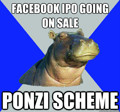 facebook ipo going
on sale ponzi scheme  Skeptical Hippo