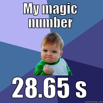 MY MAGIC NUMBER 28.65 S Success Kid