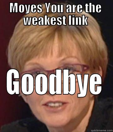 MOYES YOU ARE THE WEAKEST LINK GOODBYE Misc