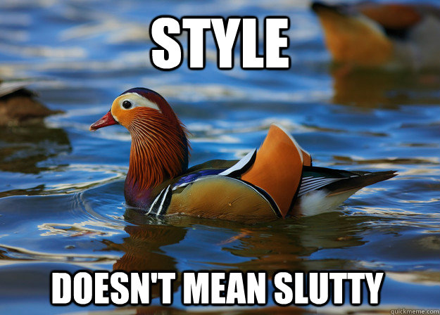 Style Doesn't mean slutty  Fashion Advice Mallard